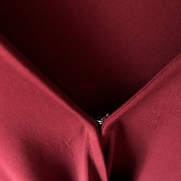 Banana Republic Women's Burgundy Long Sleeve Wrap Blouse - Picture 3 of 6